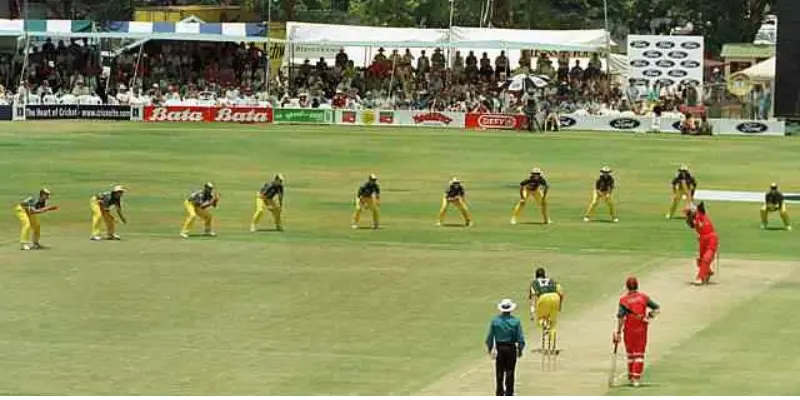 Australia all fielders in slips