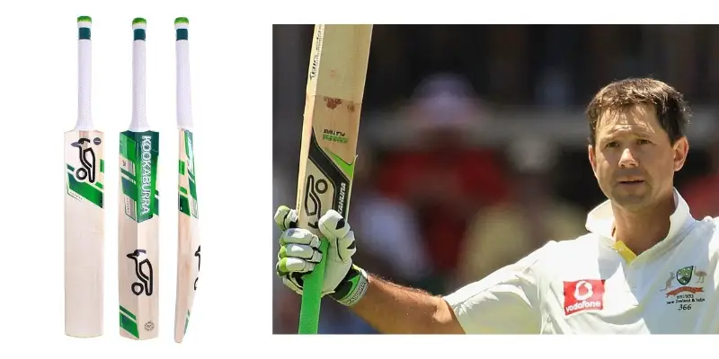 ricky ponting with his bat