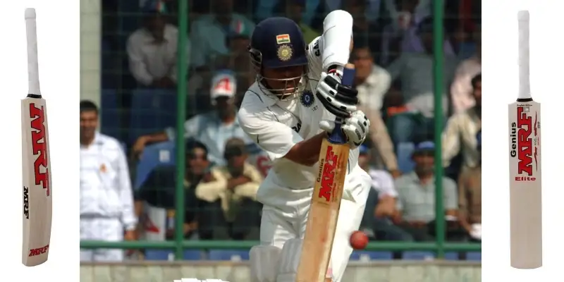 batsman with mrf bat