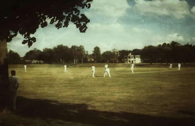 cricket ground painting