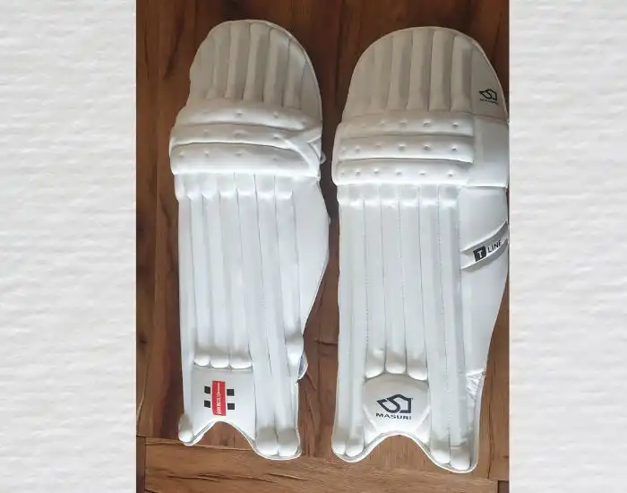 leather cricket pads batting