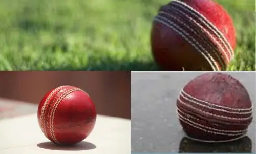 wet cricket ball